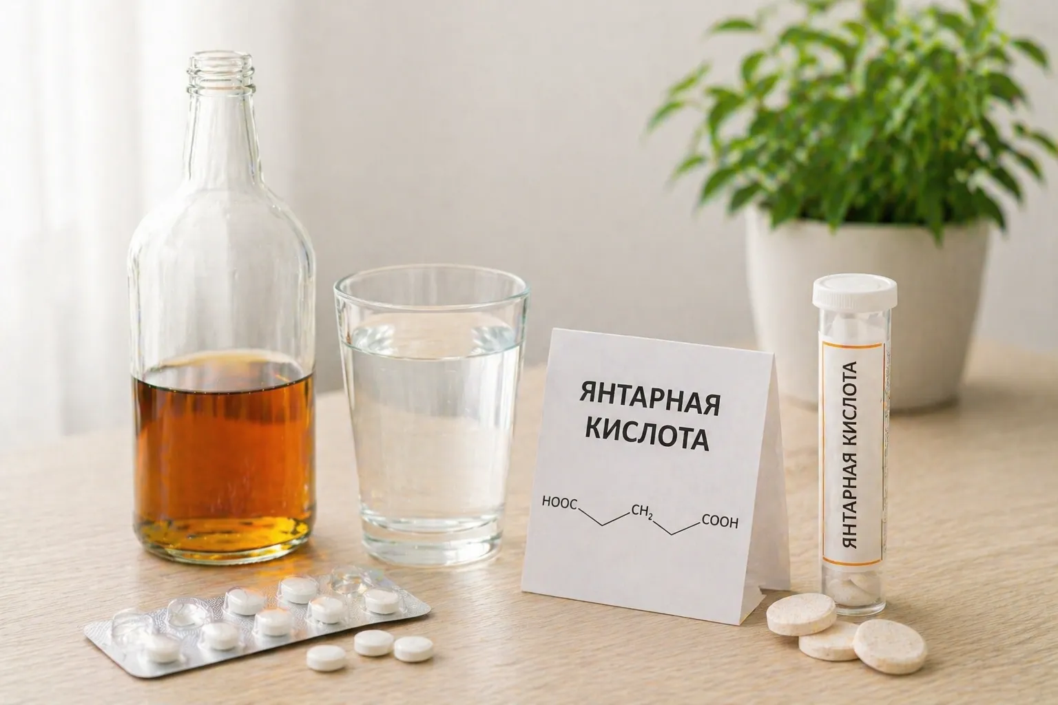 Янтарная кислота при похмелье